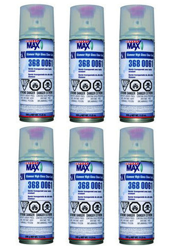 SprayMax 3680061, 2K Urethane Glamour Clear Coat Spray Can